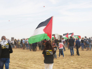  بالصور: أعضاء من حركة الشبيبة اليافية يحيون ذكرى يوم الأرض في النقب